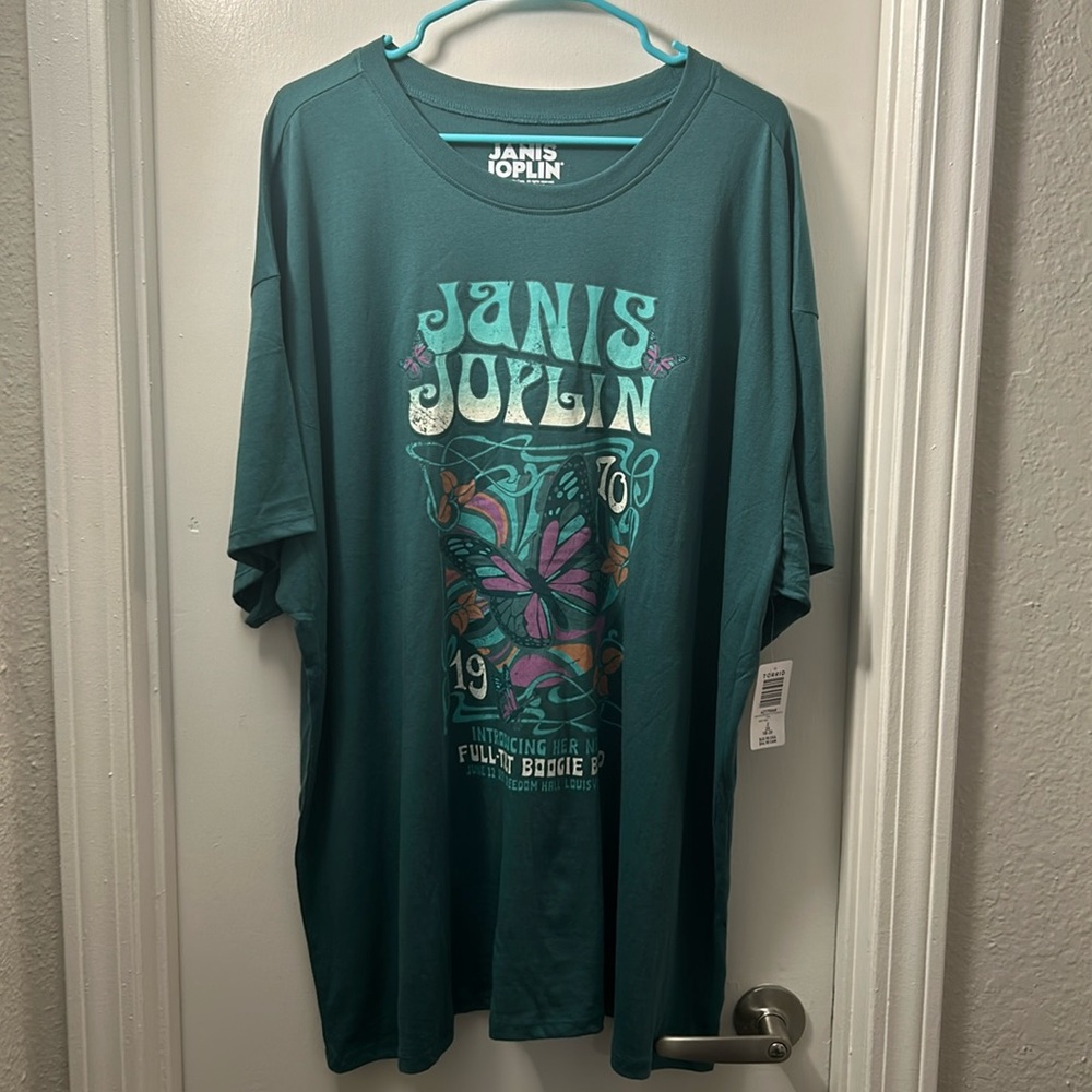 Janis Joplin Oversized Graphic T-Shirt